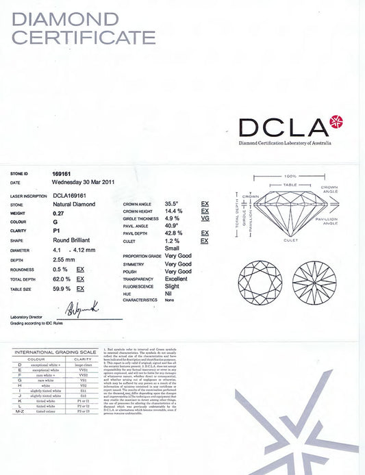 4 Claw Diamond Studs Earrings EAR 812