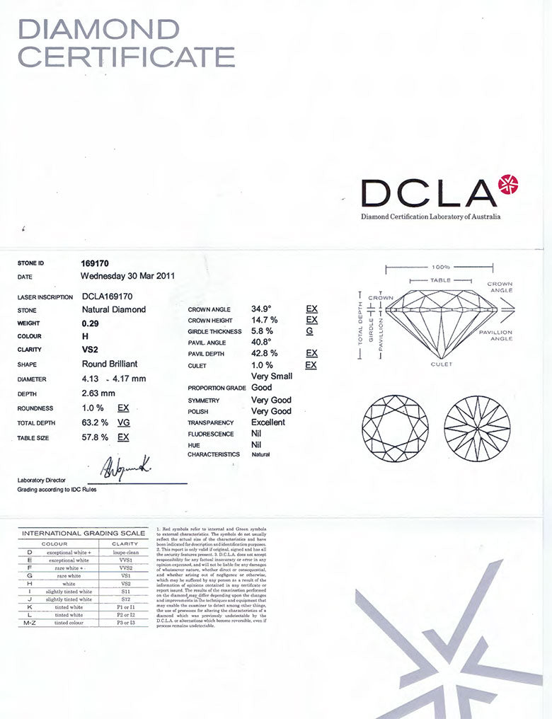 4 Claw Diamond Studs Earrings EAR 816