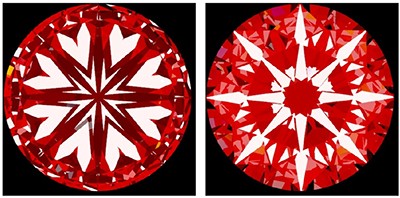 Hearts & Arrows Image RBC 1121