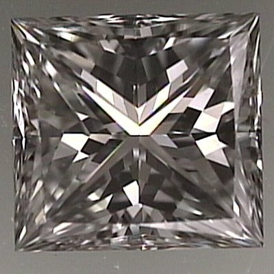 Princess cut diamond 0.74ct G VS1