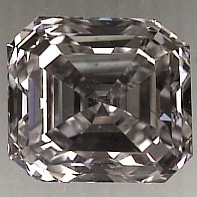 Asscher cut diamond 1.02ct F SI1