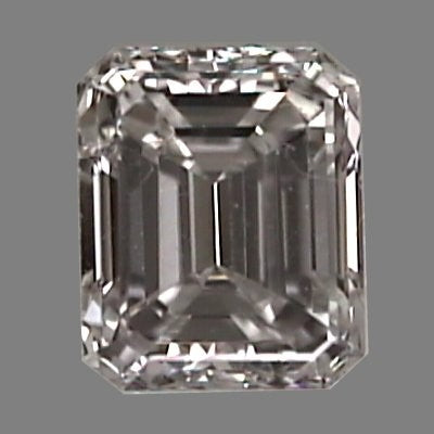 Emerald cut diamond