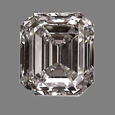 Emerald cut diamond