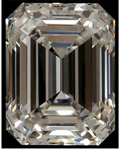 Emerald cut diamond