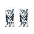 Baguillion Diamond Pairs 0.34ct - F VS