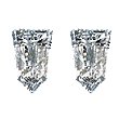 Tapered Bullet Diamond Pairs 0.23ct - E/F VS