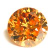 Round Brilliant Cut Diamond 0.18ct - Deep Fancy Orange Yellow SI2
