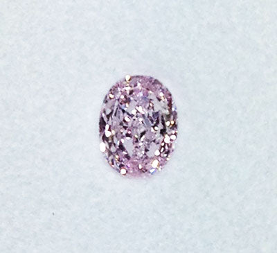 Oval Shape Diamond 0.50ct - Fancy Natural Light Pink I1
