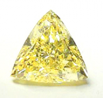Trilliant Cut Diamond 0.24ct - Intense Fancy Yellow VS1