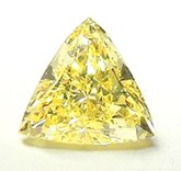 Trilliant Cut Diamond 0.24ct - Intense Fancy Yellow VS1