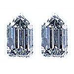 Tapered Bullet Diamond Pairs 0.49ct - E/F VS